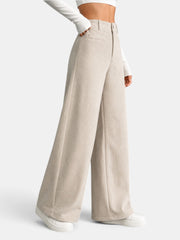 Pantalón Mujer Pana Cintura Alta