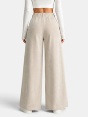 Pantalón Mujer Pana Cintura Alta