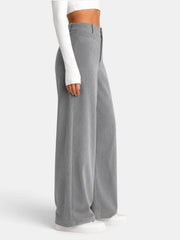 Pantalón Mujer Pana Cintura Alta