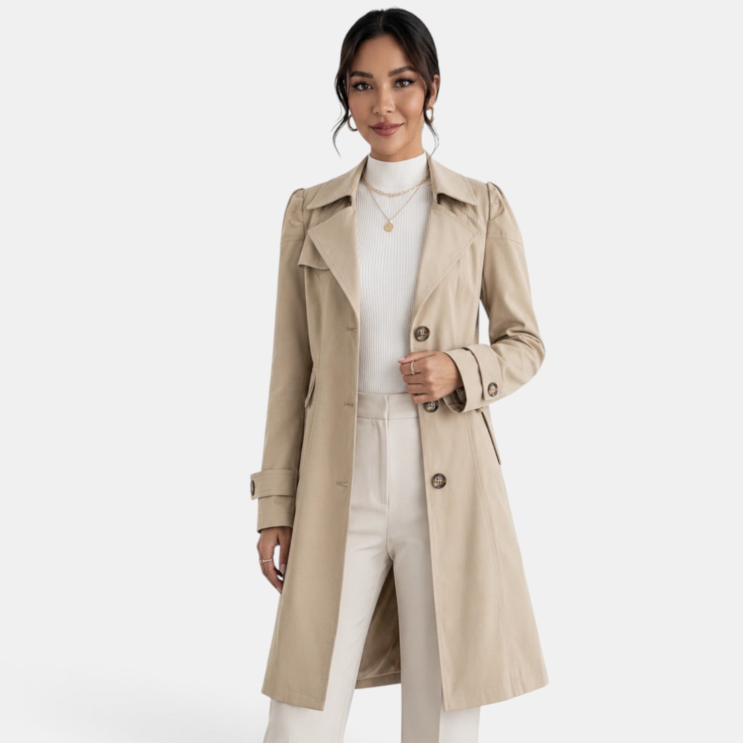 Gabardina Mujer Elegante