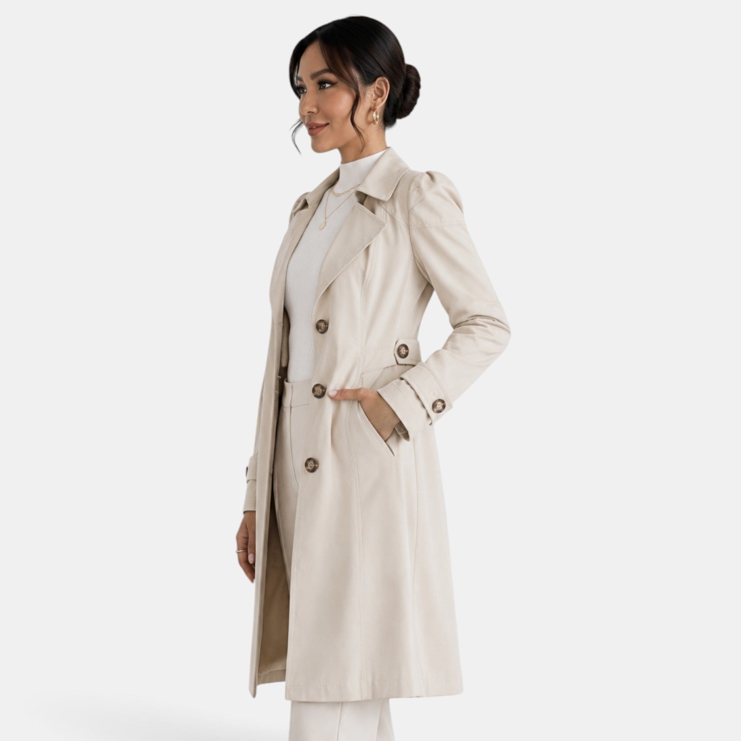 Gabardina Mujer Elegante