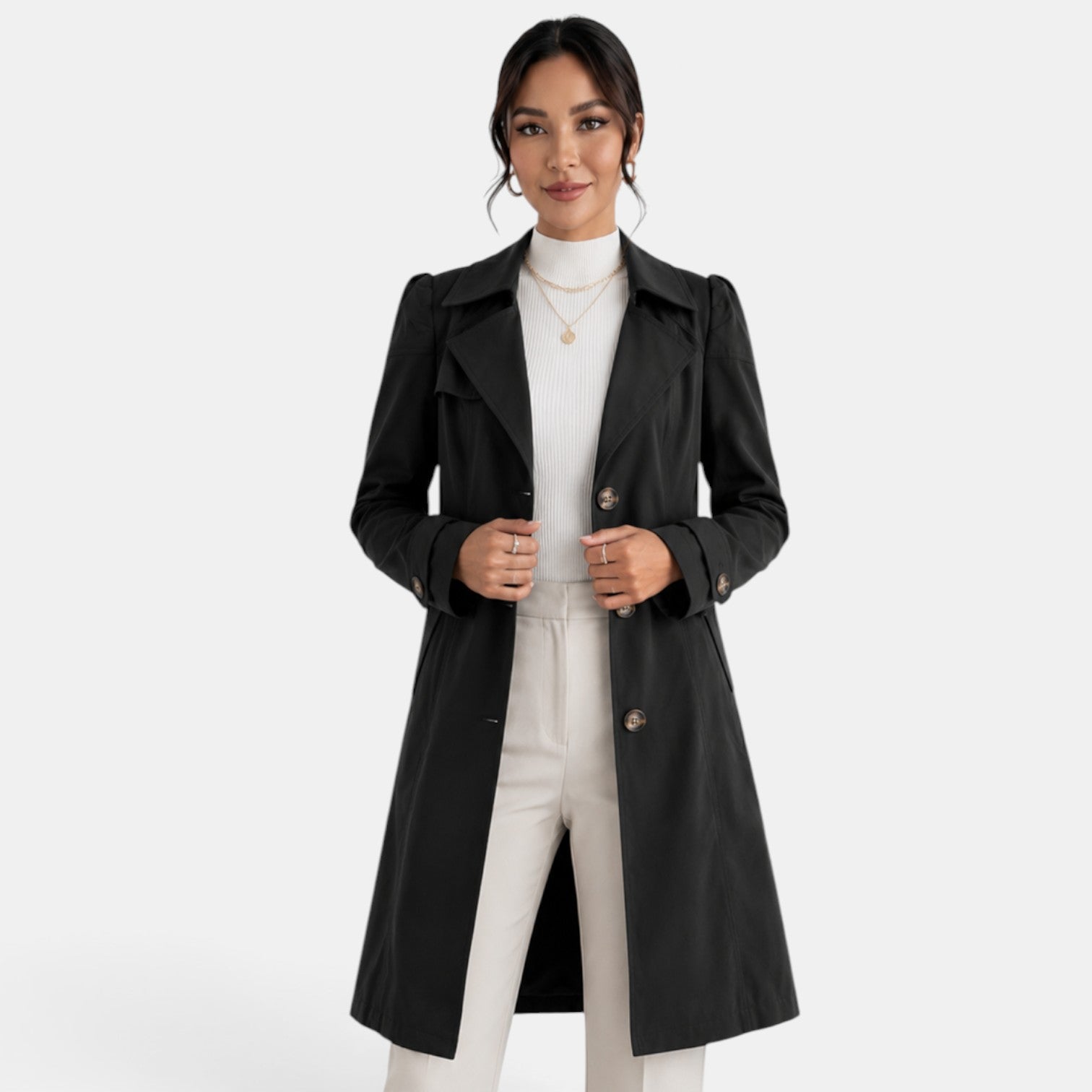 Gabardina Mujer Elegante
