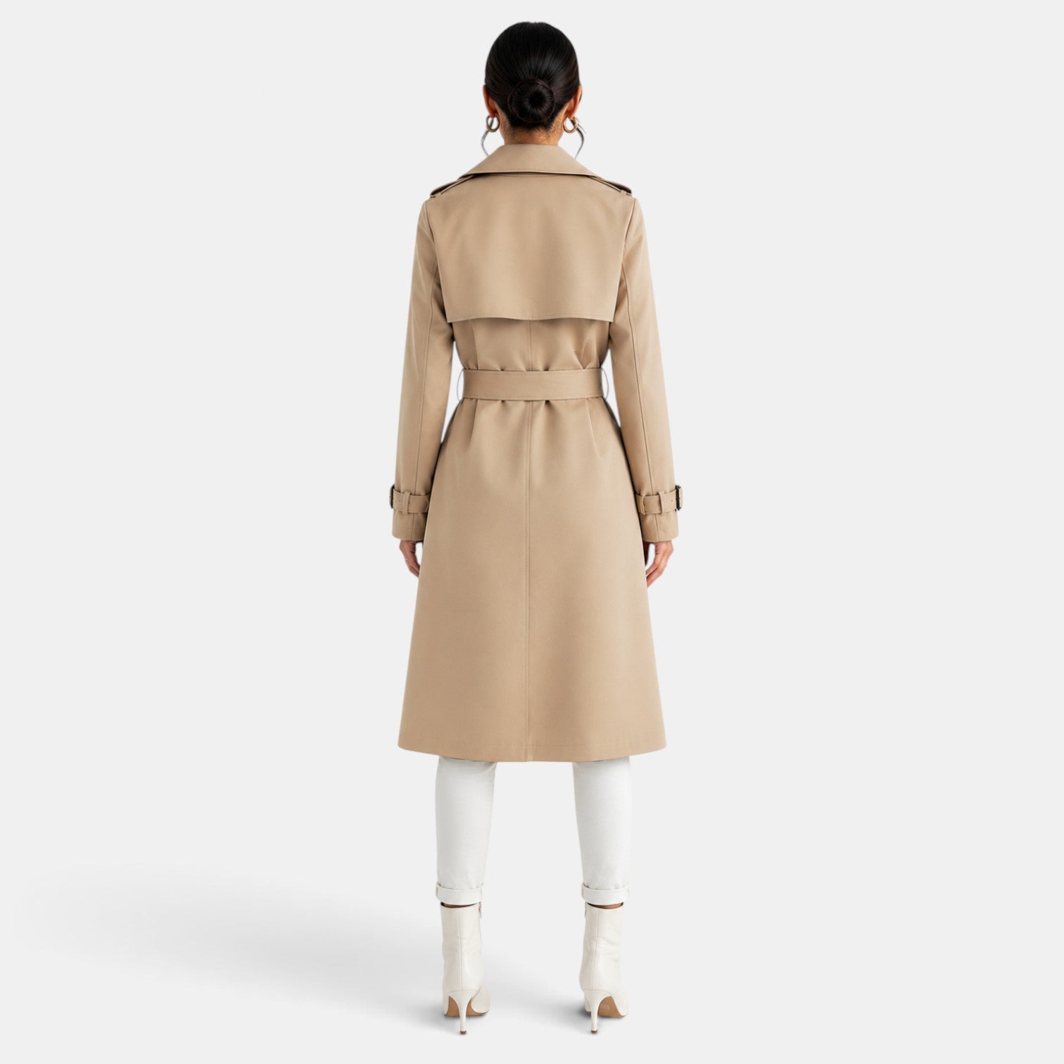Gabardina Mujer Elegante Larga