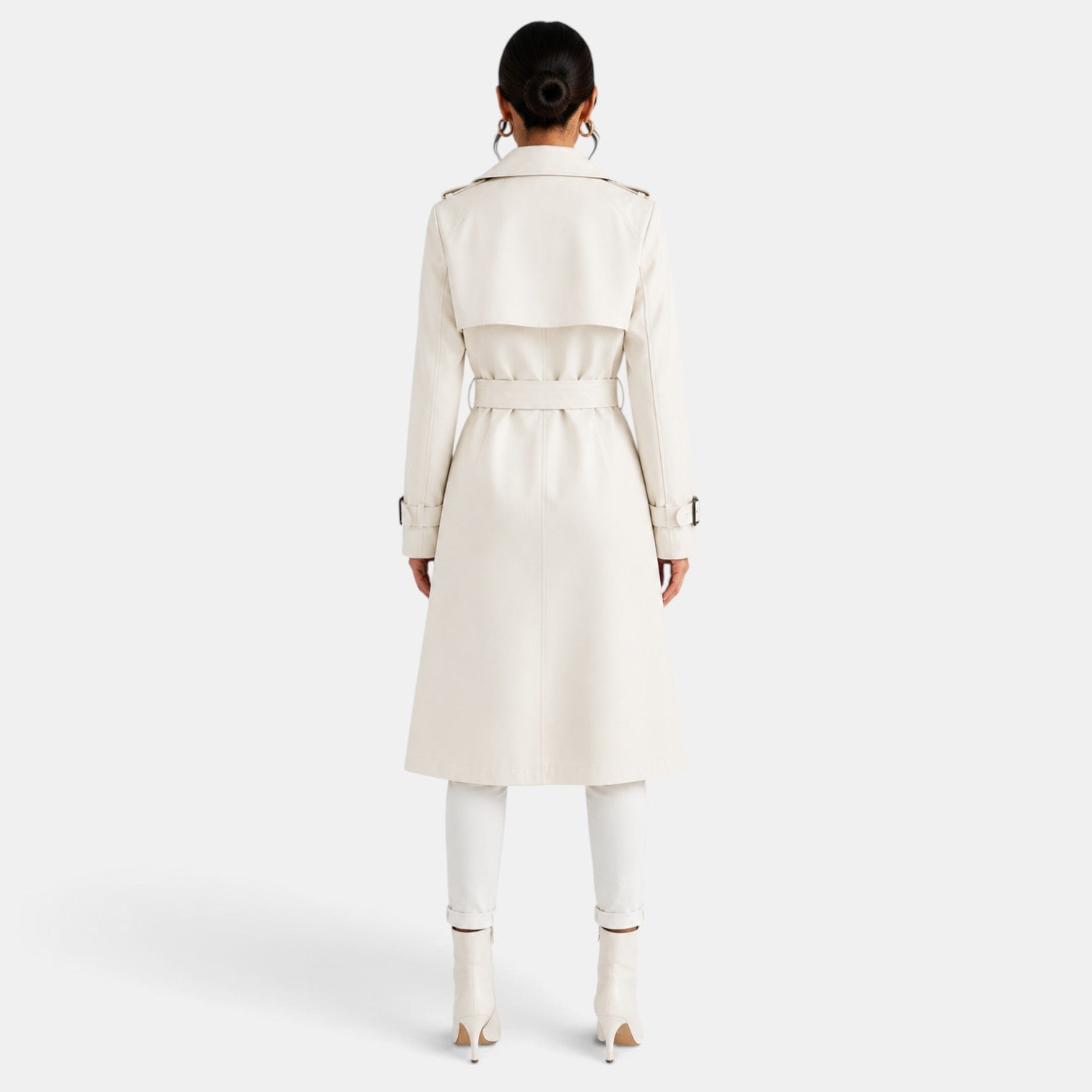 Gabardina Mujer Elegante Larga