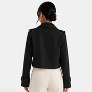 Gabardina Corta Mujer Elegante
