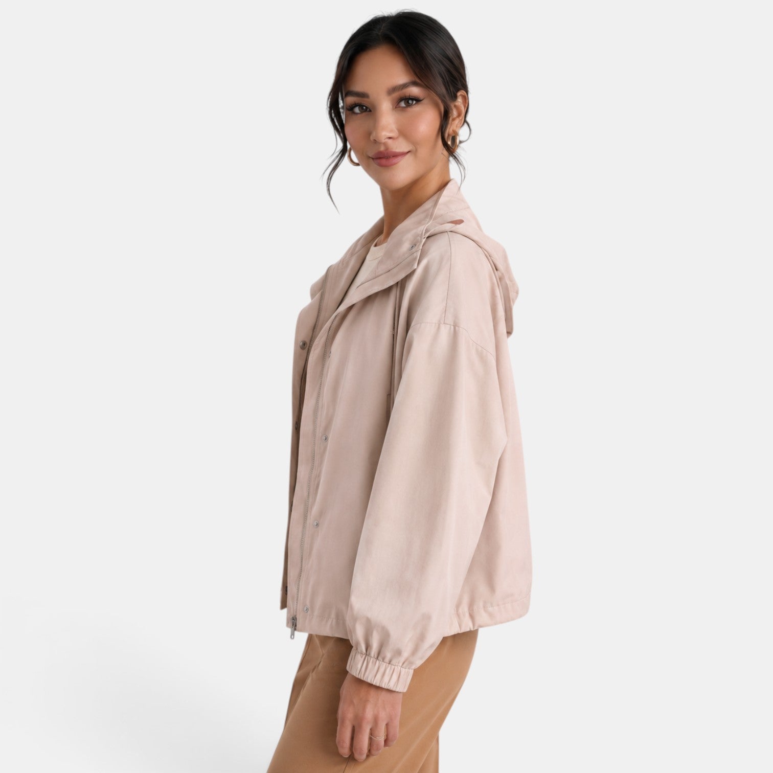 Chaqueta Oversize Mujer con Capucha