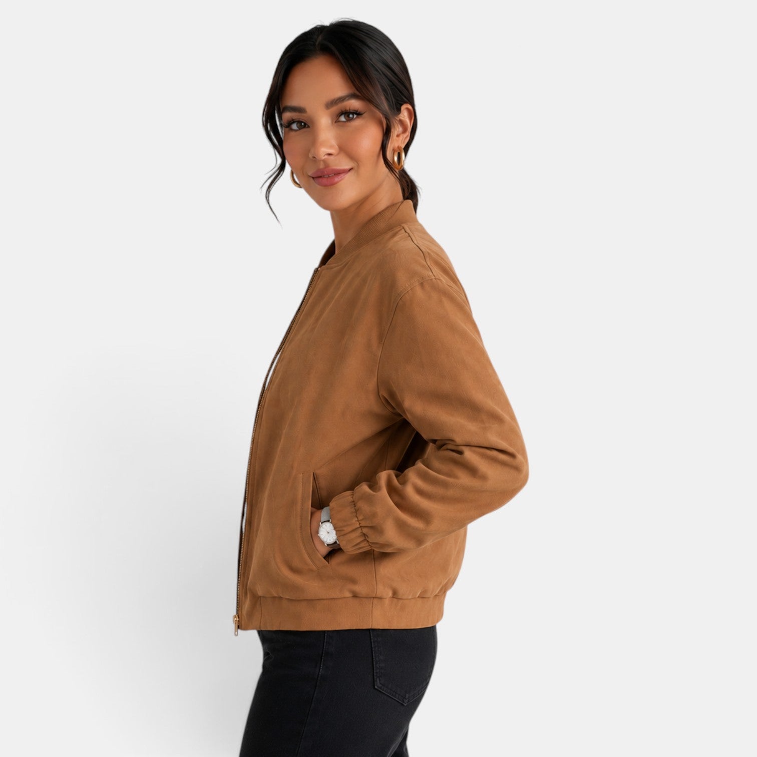 Women's Oversized Faux Leather Modern Jacket