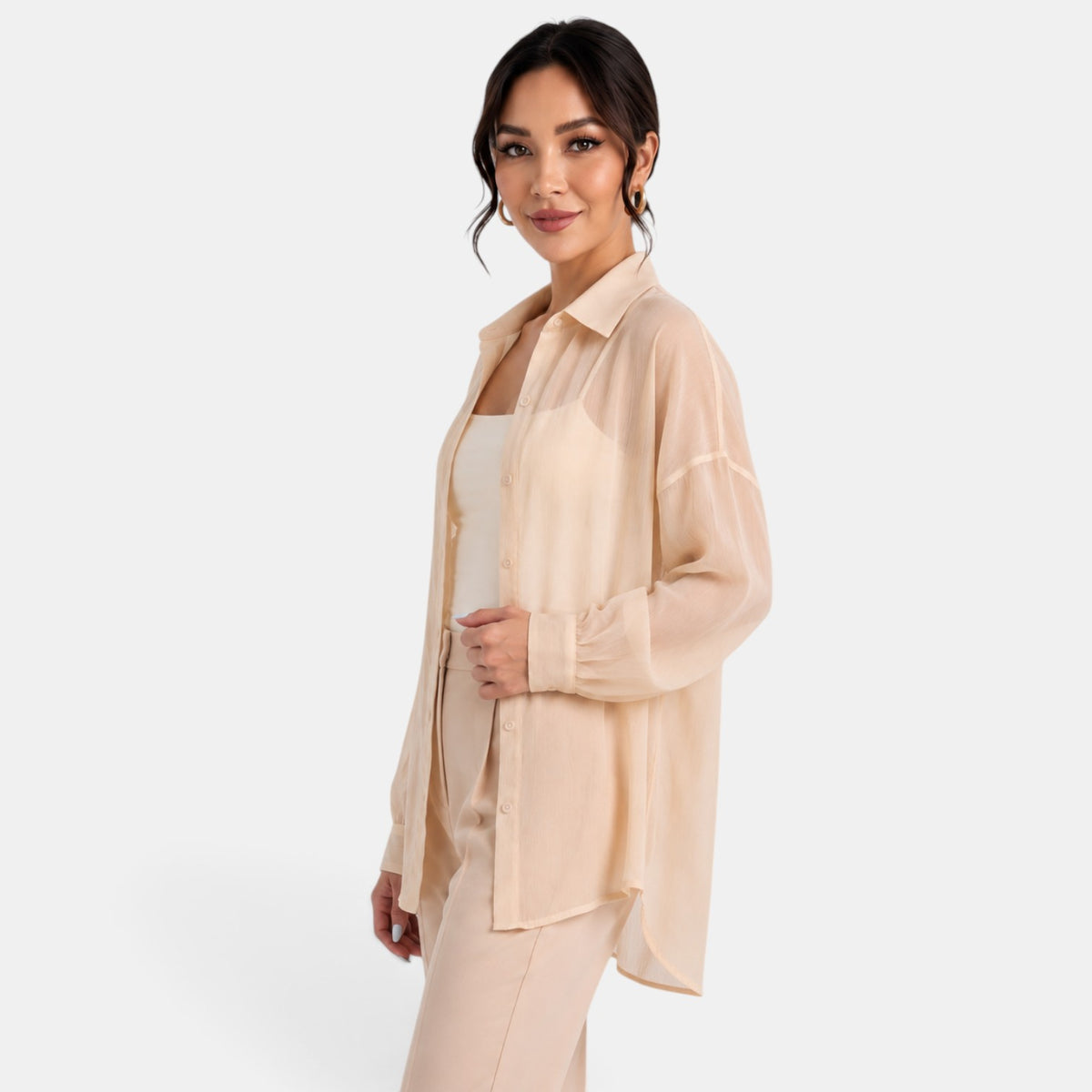 Chaqueta Ligera Mujer Verano Perlada