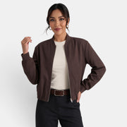 Chaqueta Corta Mujer Entretiempo Manga Larga