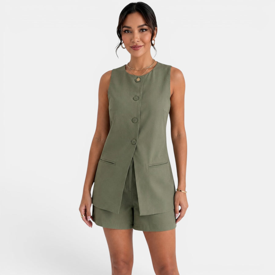 Women's Elegant Vest Set