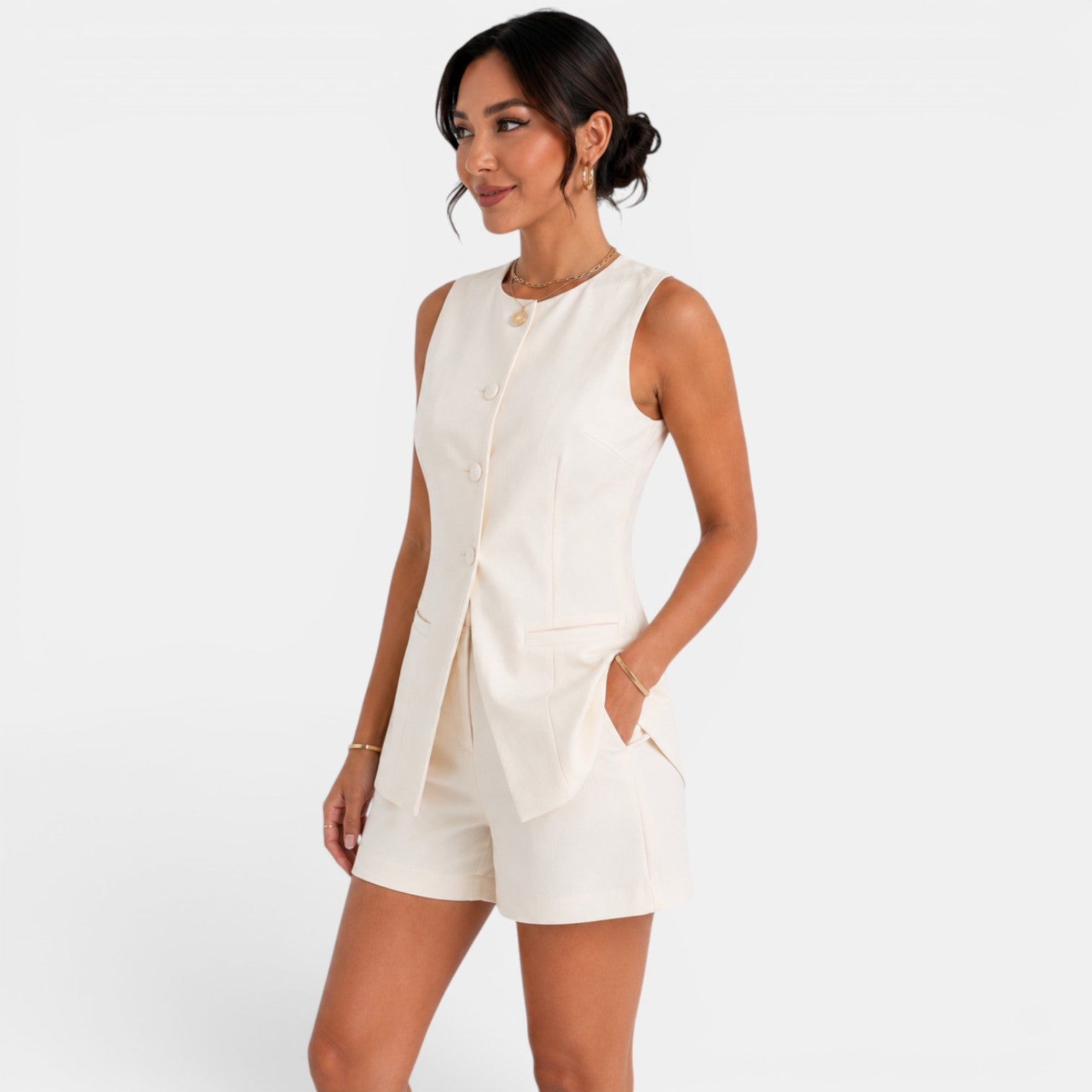Women's Elegant Vest Set