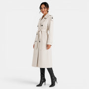Women's Elegant Belted Trench Coat