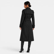 Women's Elegant Belted Trench Coat