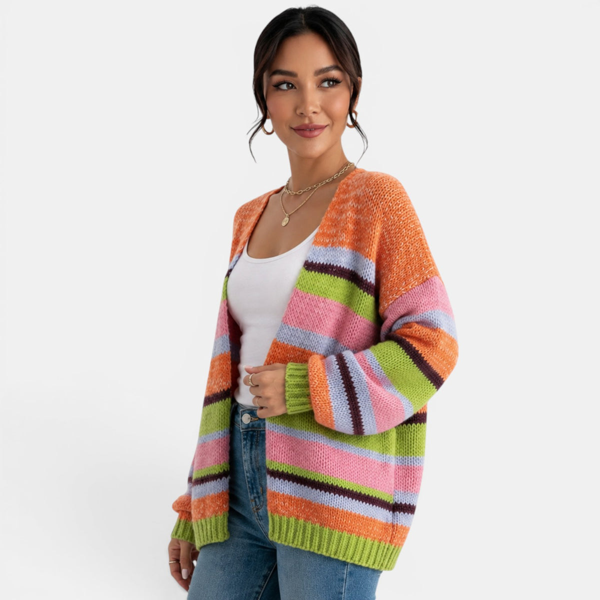 Cárdigan Punto Mujer Multicolor