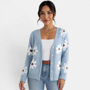 Cárdigan Punto Mujer Floral