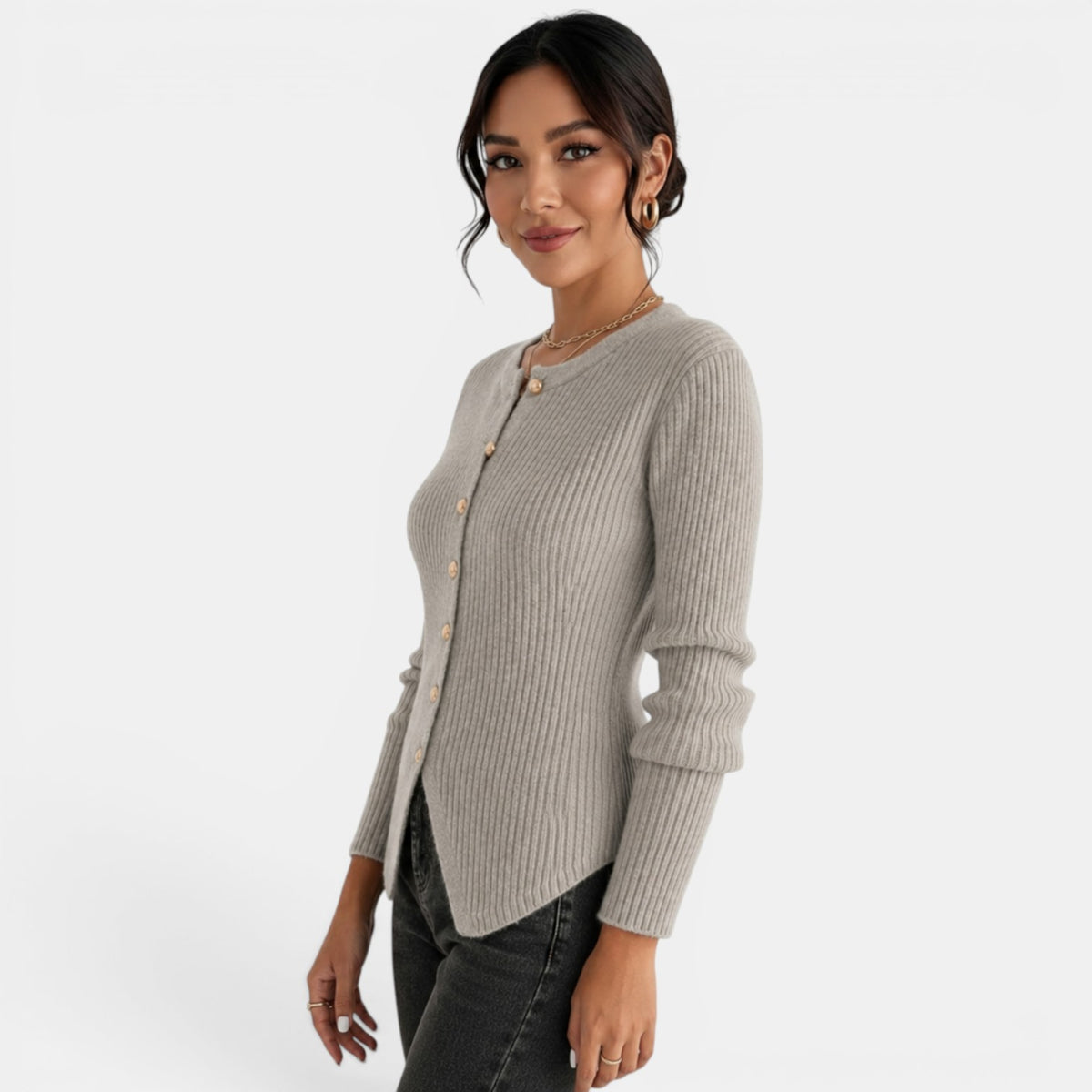 Cárdigan Punto Mujer Elegante
