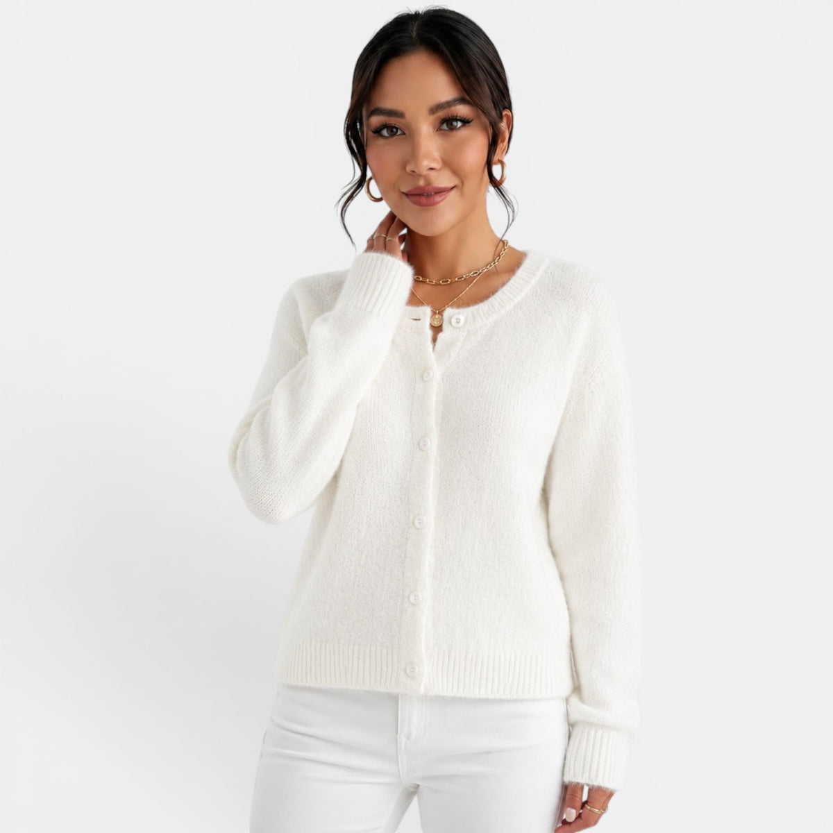 Cárdigan Cachemira Mujer Elegante