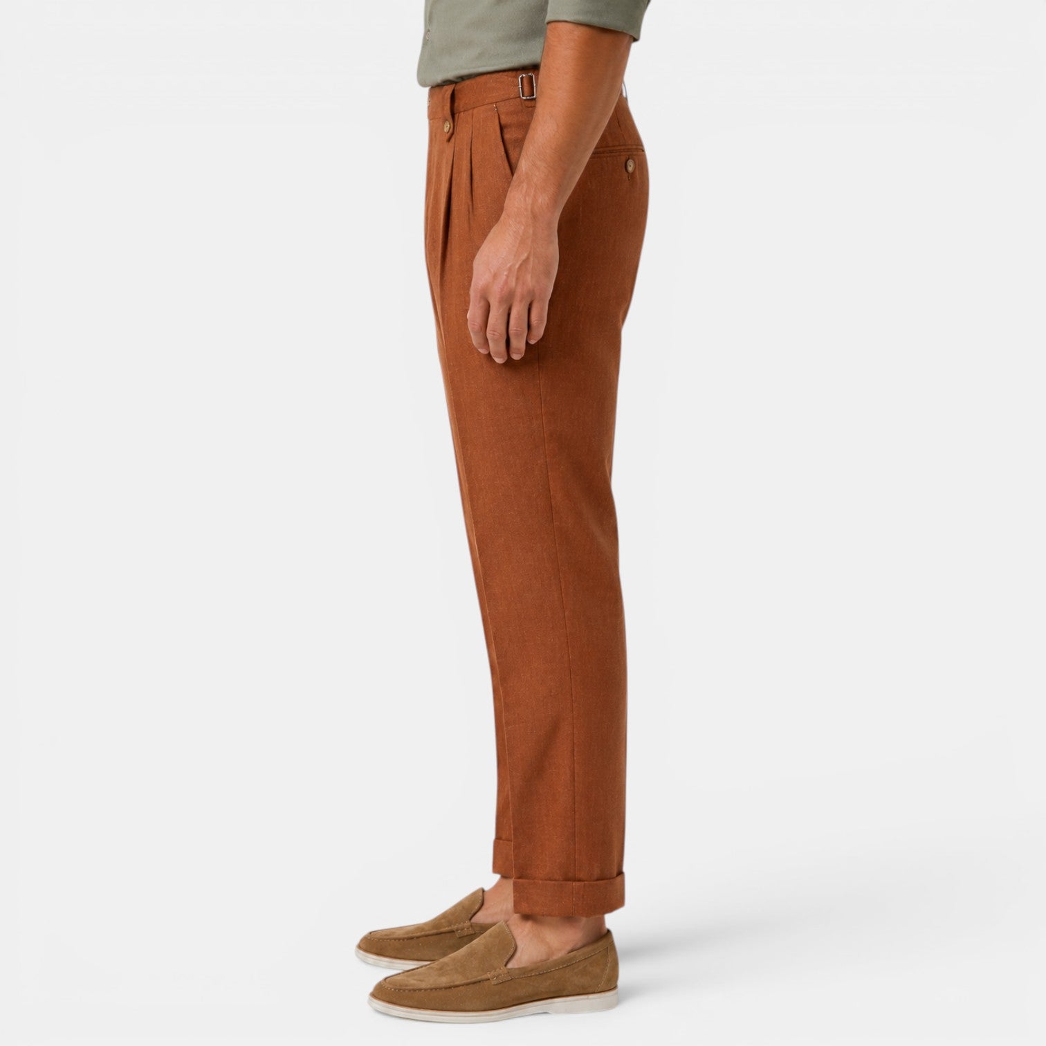 Pantalón Hombre Lino Recto