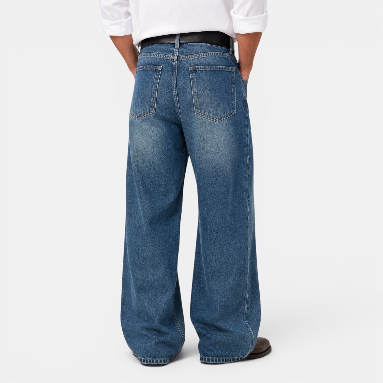 Pantalón Vaqueros Hombre Retro Ancho