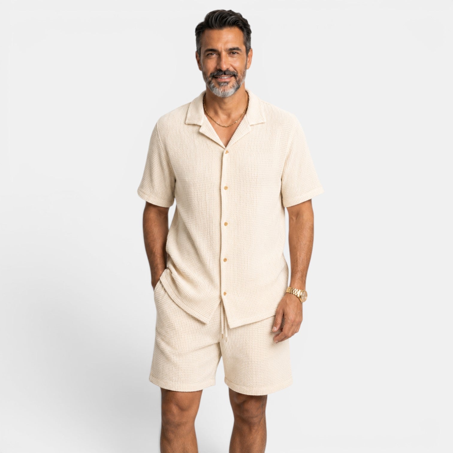 Men's Waffle Summer Set