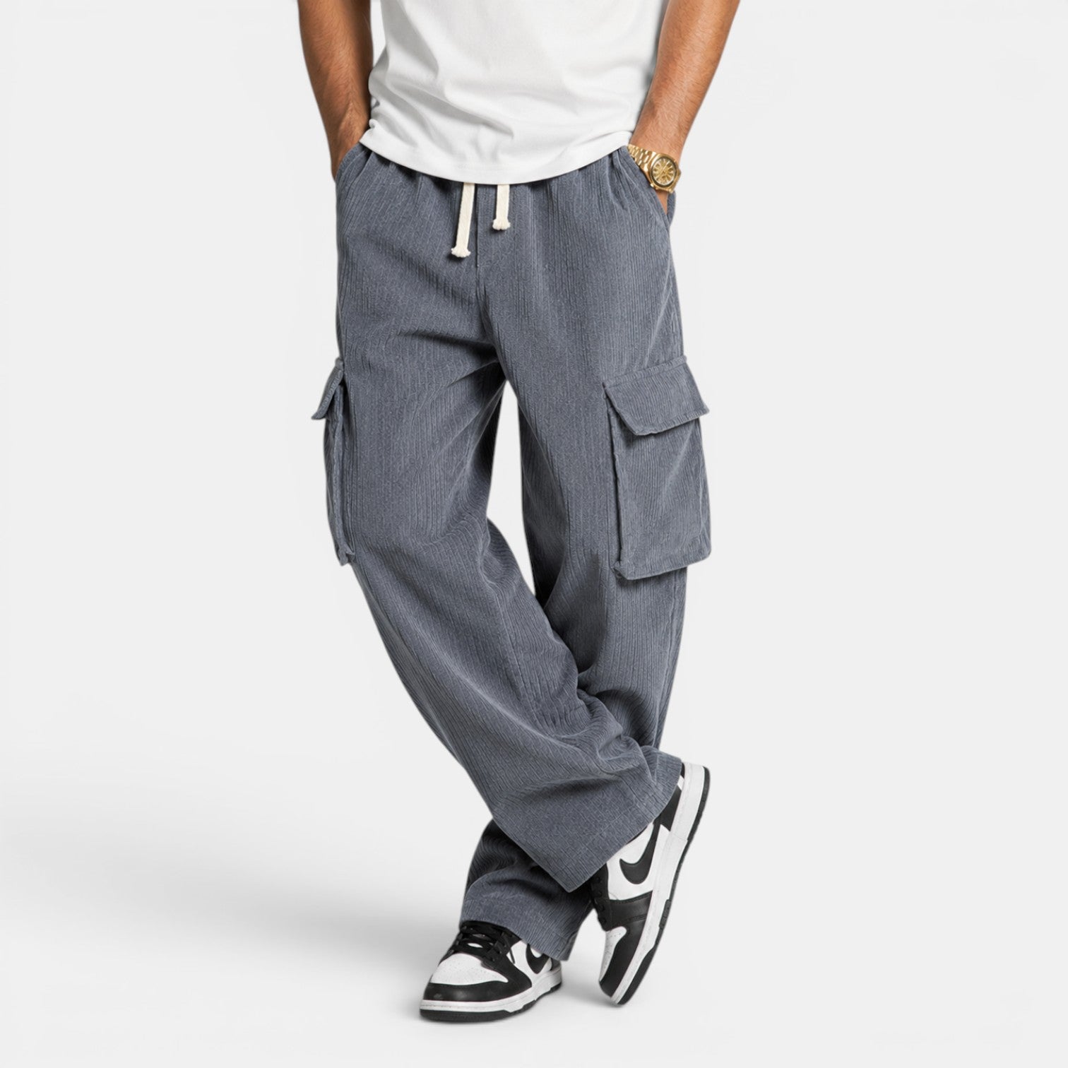 Pantalón Cargo Pana Hombre