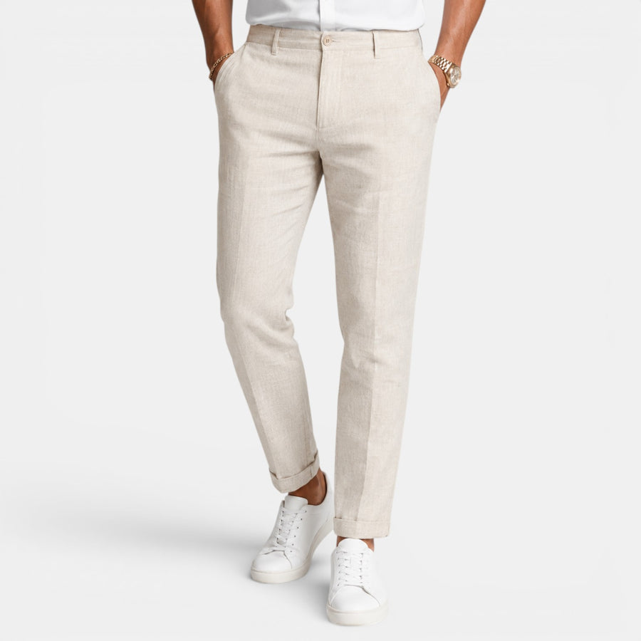 Pantalón Lino Hombre Elegante