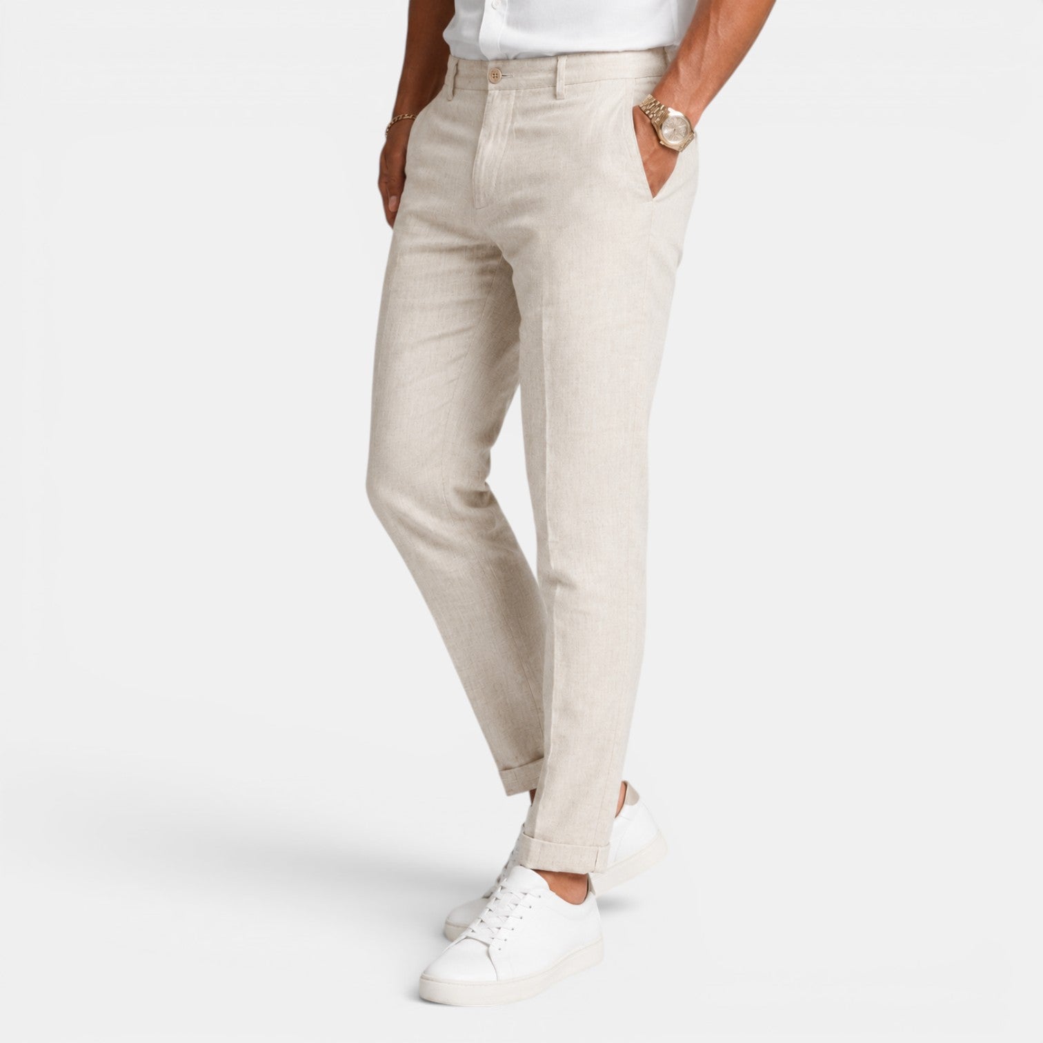 Men's Elegant Linen Trousers