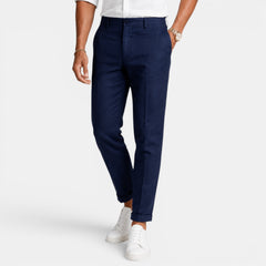 Men's Linen Dress Pants - Straight Leg, Button Fly