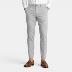 Men's slim-fit chino trousers in a smart casual style