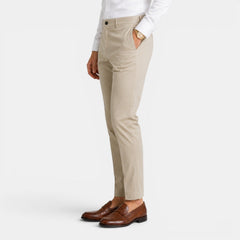 Men's slim-fit chino trousers in a smart casual style