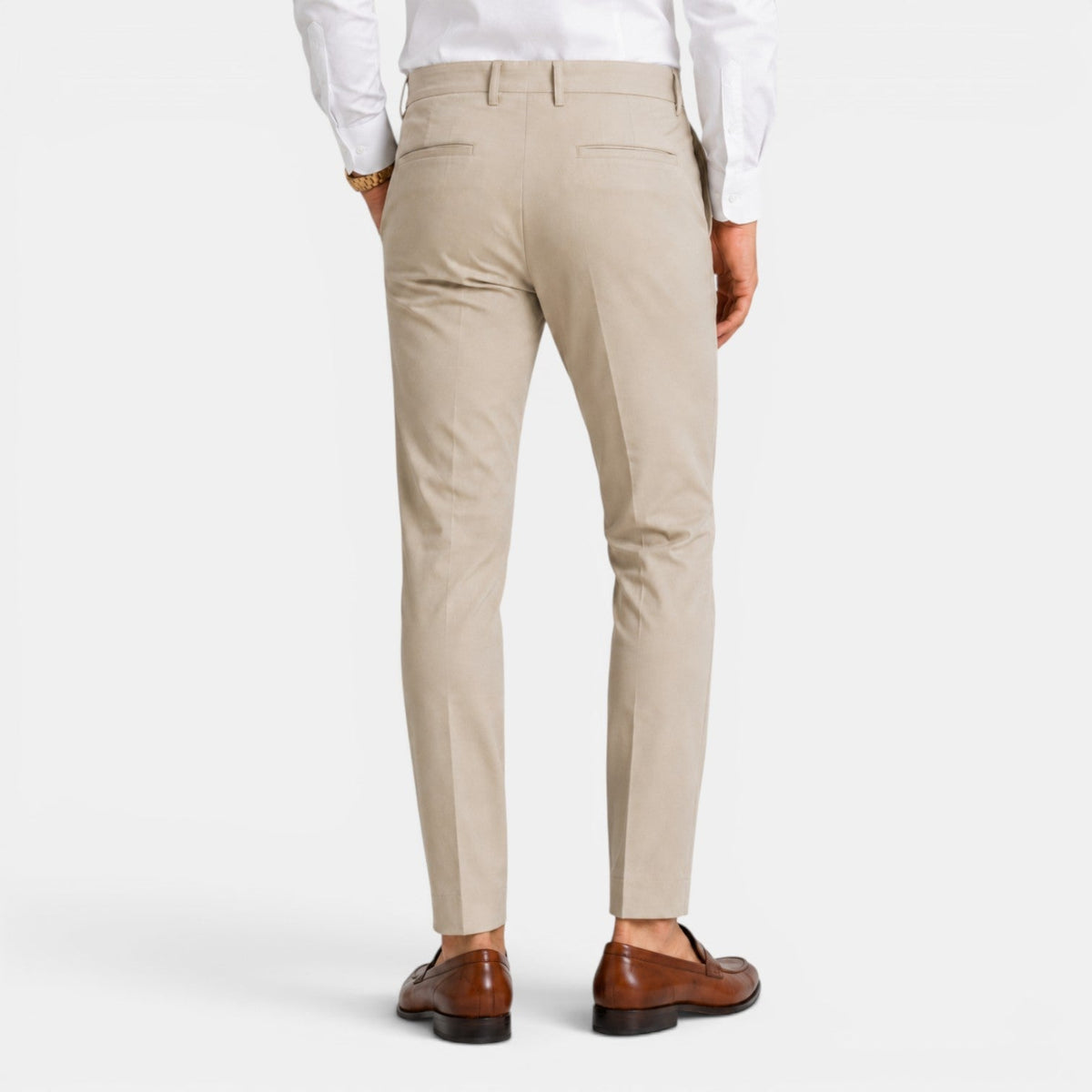 Men's slim-fit chino trousers in a smart casual style