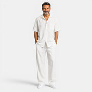 Men's Textured Casual Set