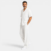 Men's Textured Casual Set