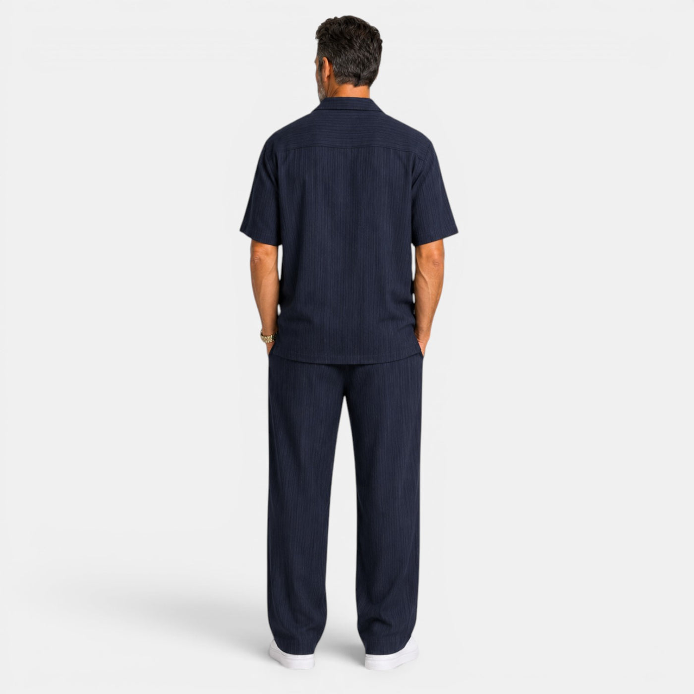 Men's Textured Casual Set