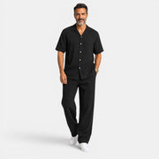 Men's Textured Casual Set