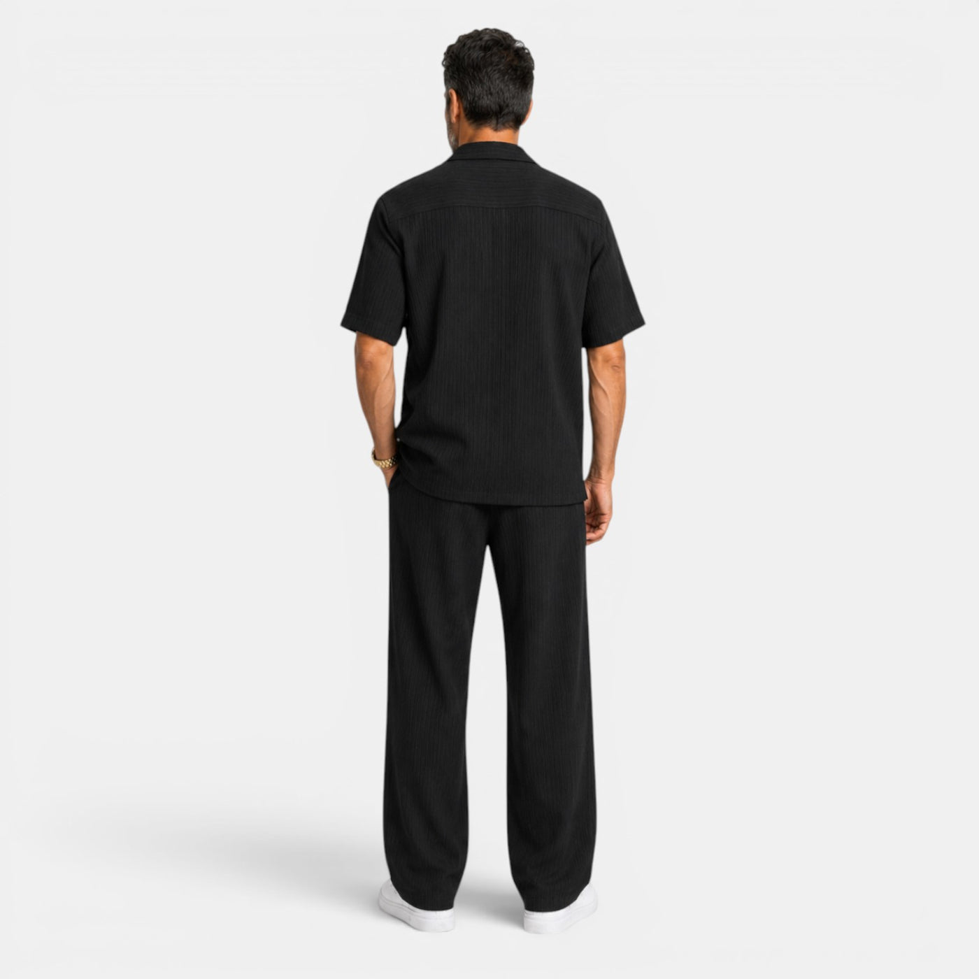 Men's Textured Casual Set