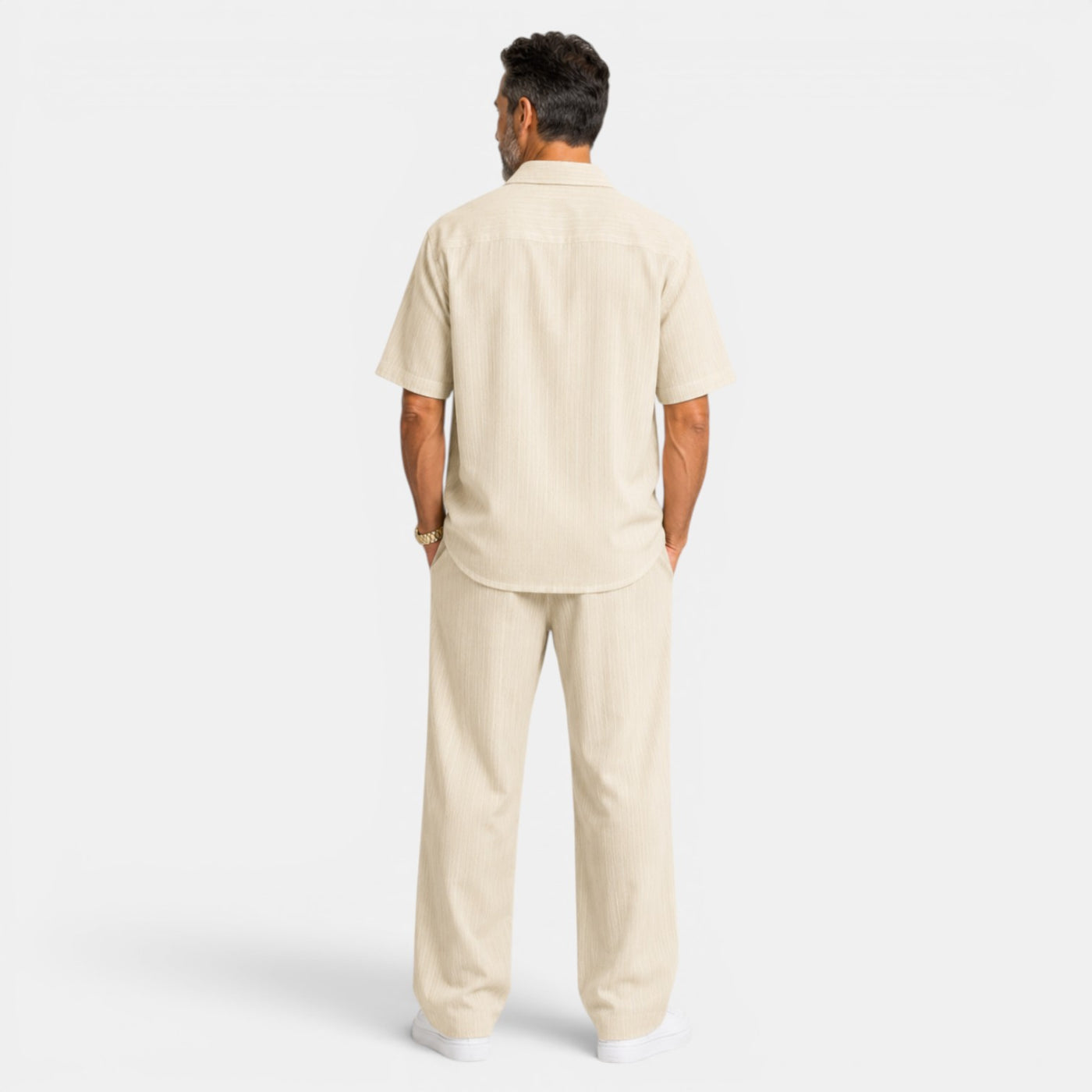 Men's Textured Casual Set