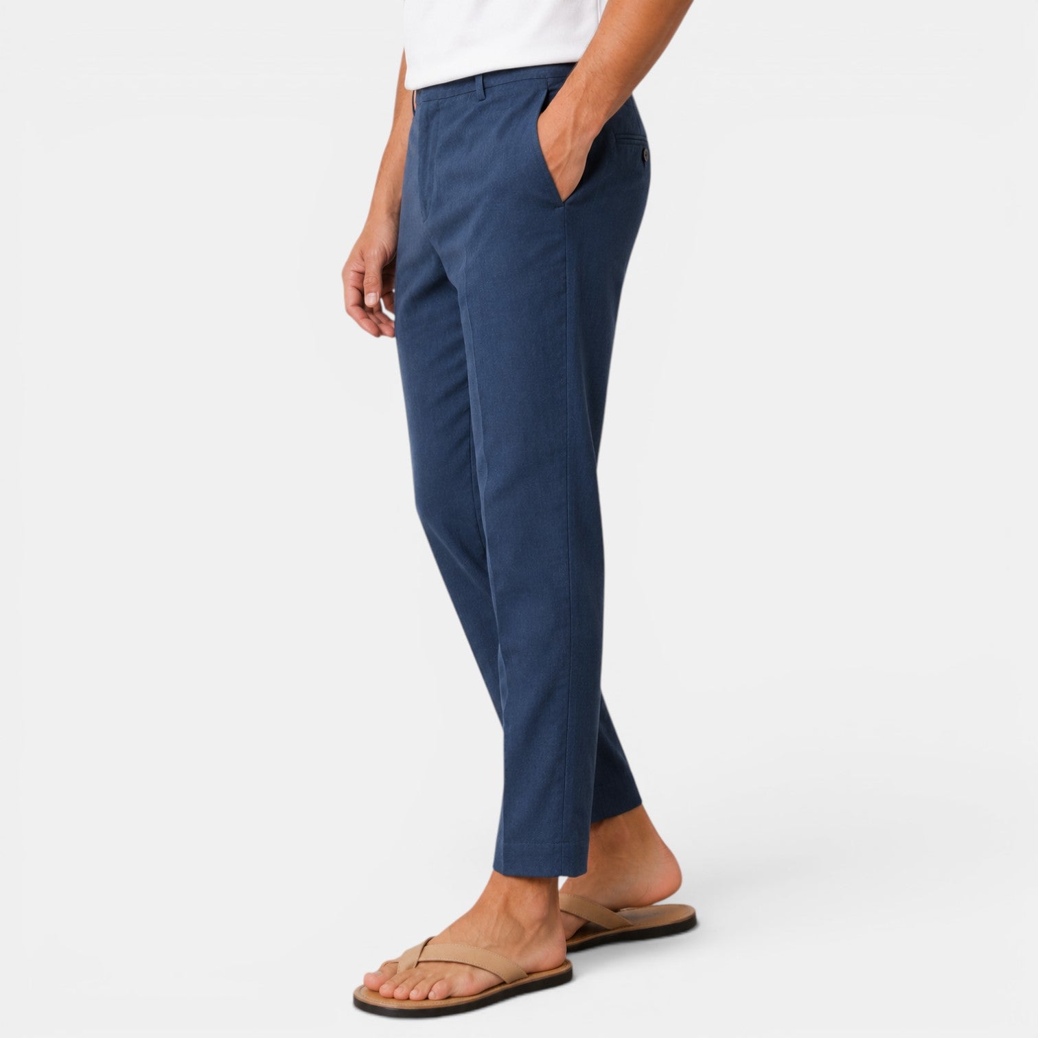 Pantalón Lino Hombre Casual