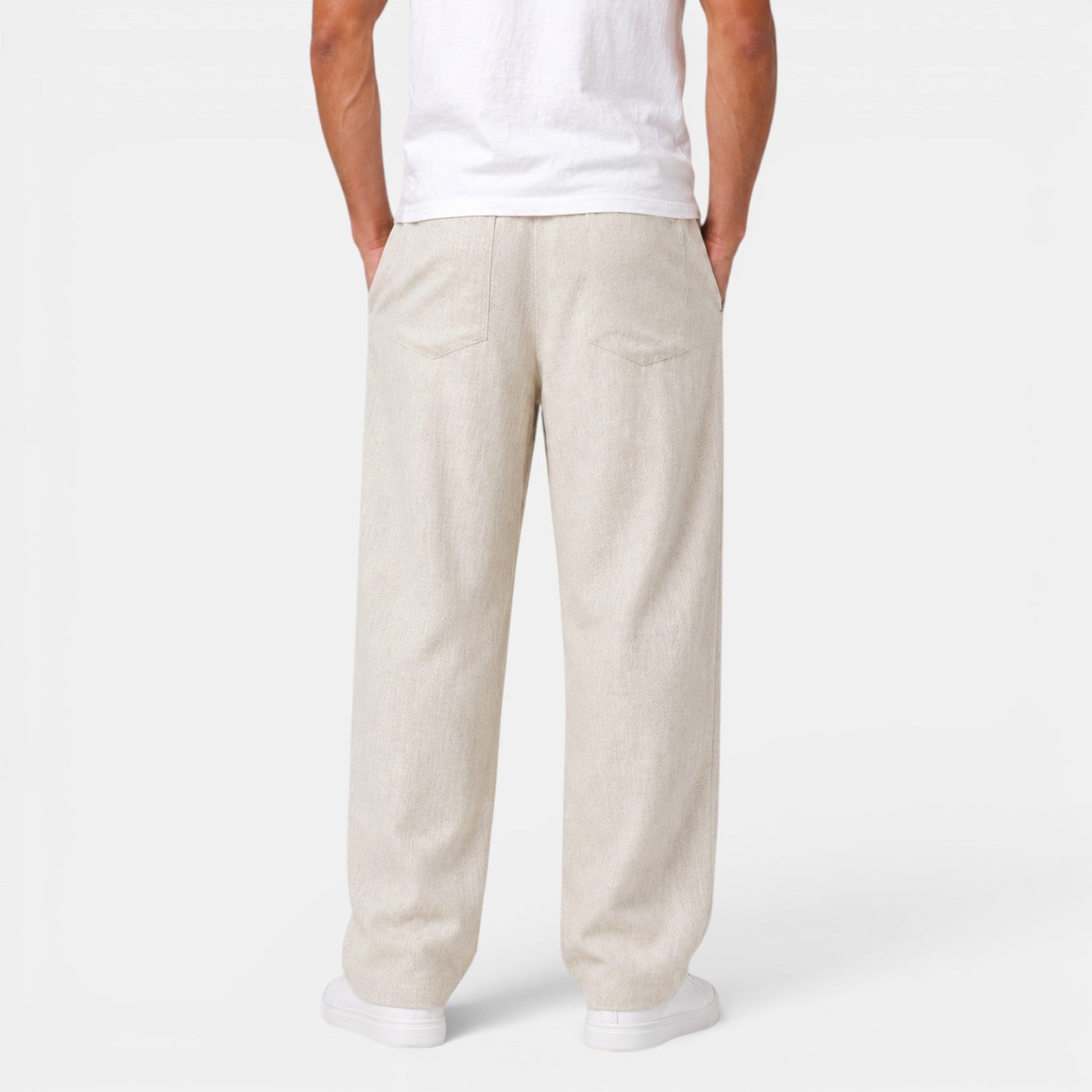 Pantalón Recto Hombre Lino