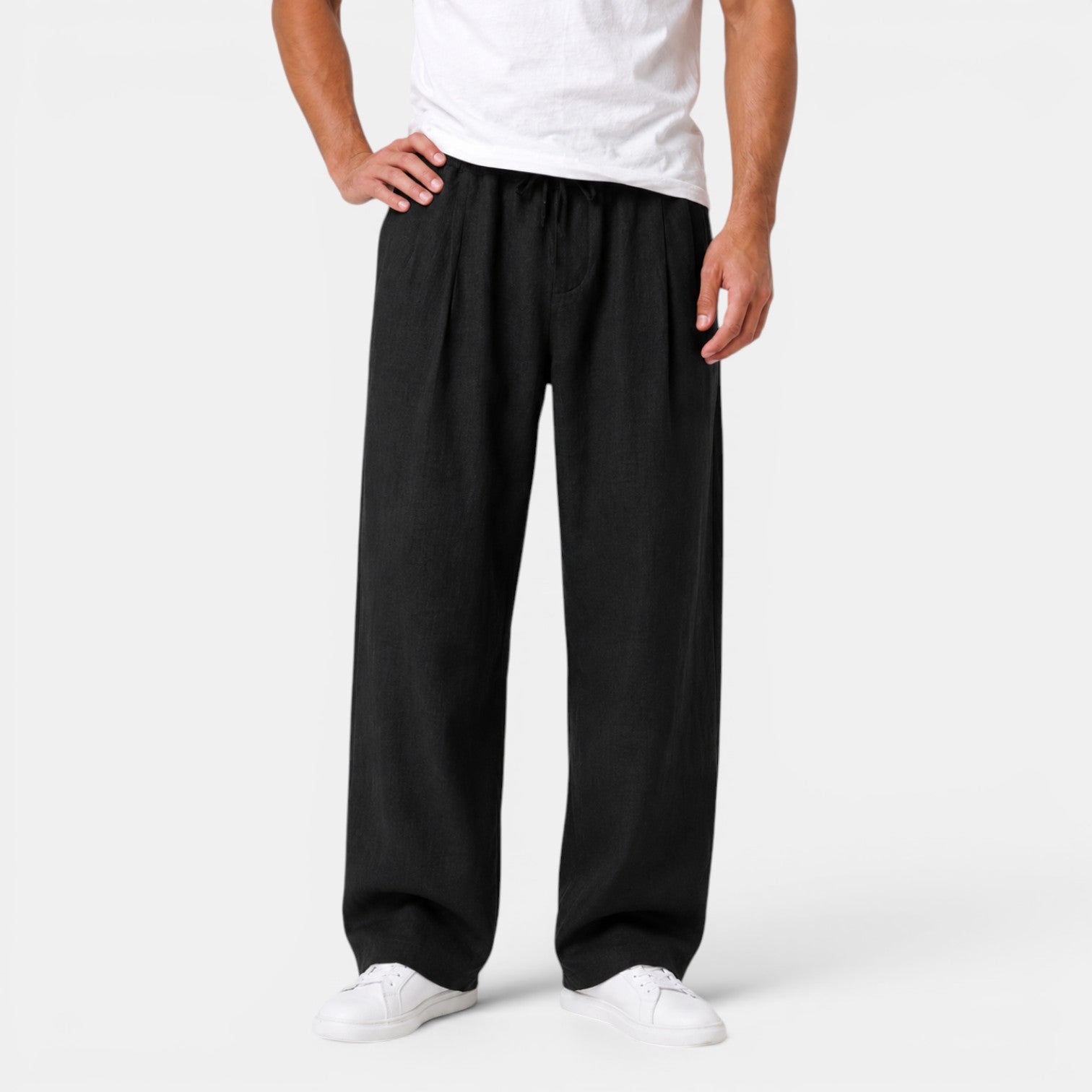 Pantalón Recto Hombre Lino