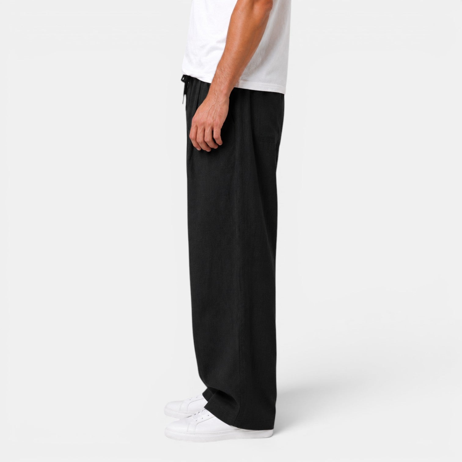Pantalón Recto Hombre Lino