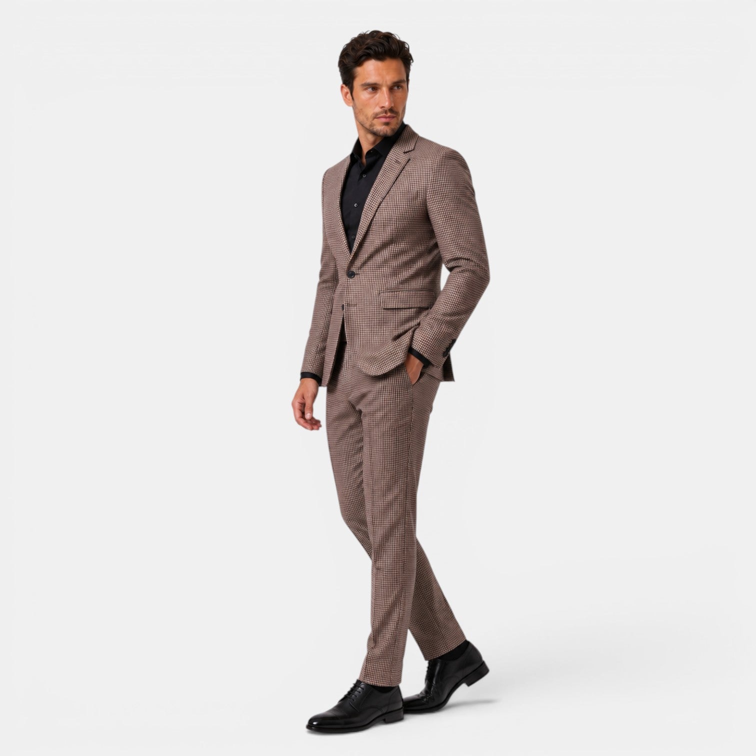 Traje Hombre Cuadros Elegante