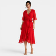 Vestido Midi Elegante Mujer
