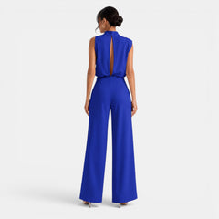 Women's Off-the-Shoulder Wide-Leg Jumpsuit - Summer