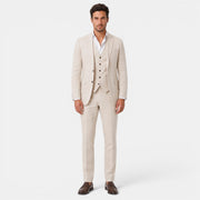 Men's 3-Piece Elegant Linen Suit