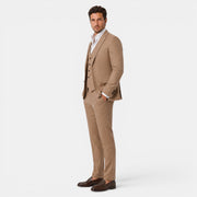 Men's 3-Piece Elegant Linen Suit