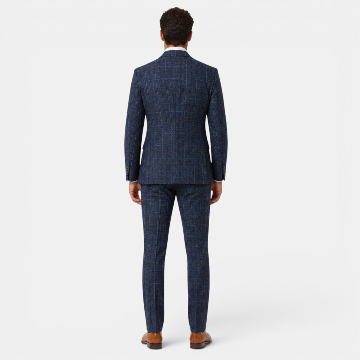 Men's Plaid 3-Piece Suit - Jacket, Vest and Pants