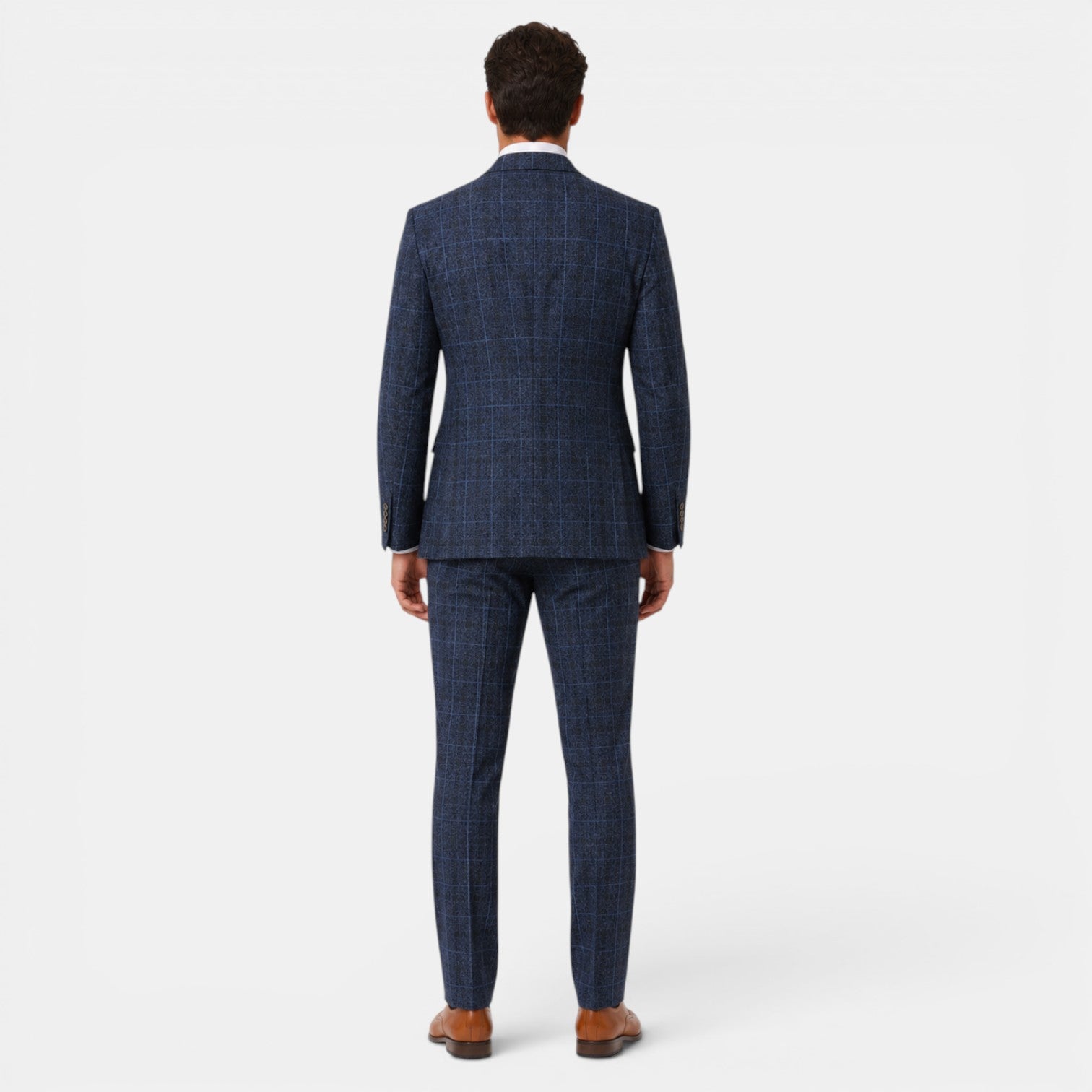 Men's 3-Piece Plaid Suit