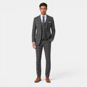 Men's 3-Piece Plaid Suit
