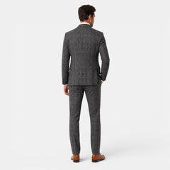 Men's Plaid 3-Piece Suit - Jacket, Vest and Pants